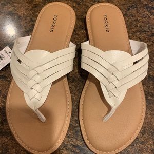 Torrid white sandals